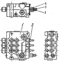 Рис.1. Схема гидрораспределителя РХ-80-1ВАА-1-1-1
