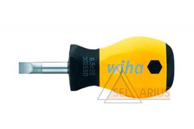 Фото отвертки шлицевой укороченной SoftFinish ESD
