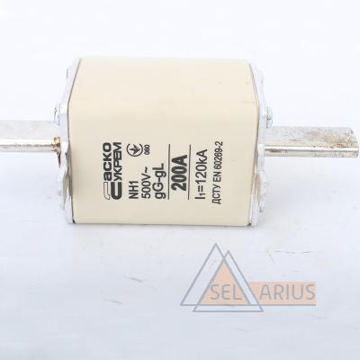 Предохранитель 200а nh1 gL gG 500v l1=120KA фото 1